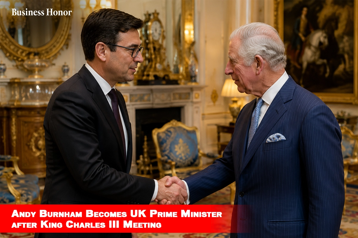  Andy Burnham Becomes UK Prime Minister after King Charles III Meeting 